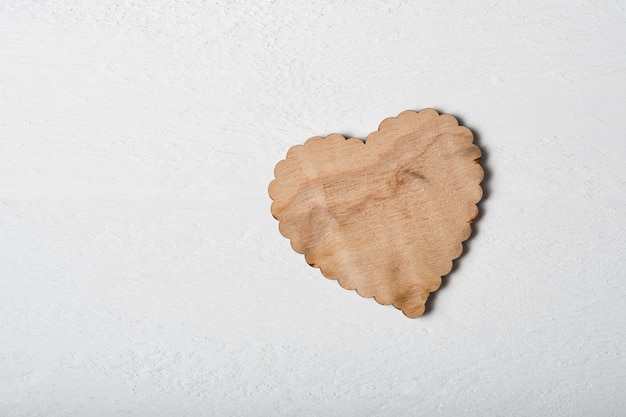 Wooden heart shape background