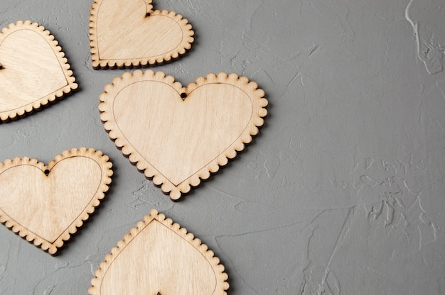 Wooden hearts