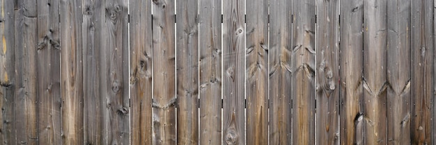 판자로 만든 나무 수평 벽 정면 울타리 나무 수직 웹 배너 파노라마 배경
