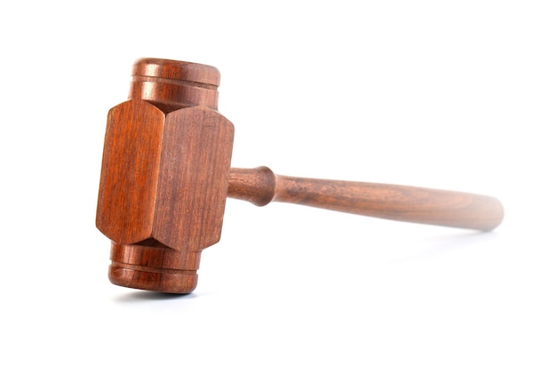 Wooden judge's gavel