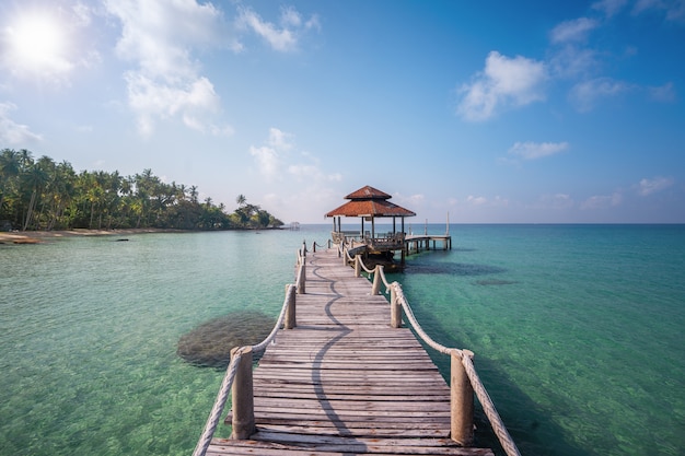 Wooden in Koh Kood in Thailand