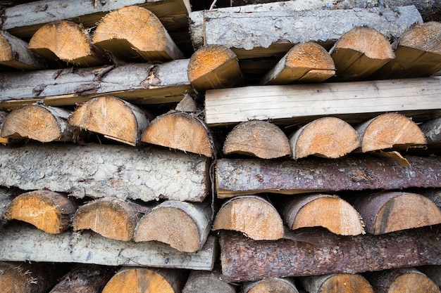 Wooden log background