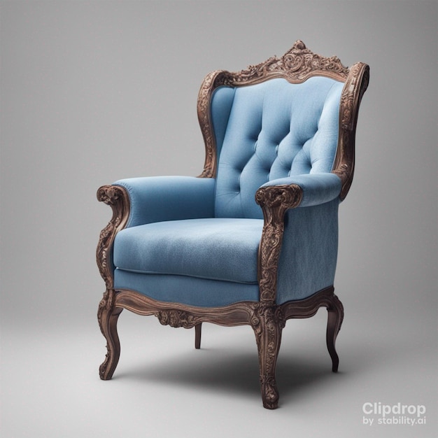 Деревянное роскошное деревянное кресло для гостиной и кресло с подушкой