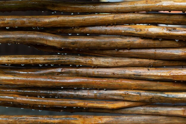 Wooden mesh or wood closeup