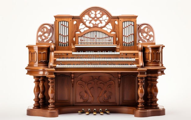 Wooden Organ on Table