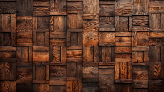 Wooden oriental background with Arabic patterns Generative AI