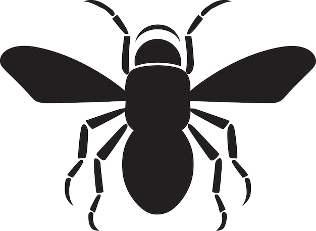 Wooden Pest Emblem Design Termite Silhouette Invasion