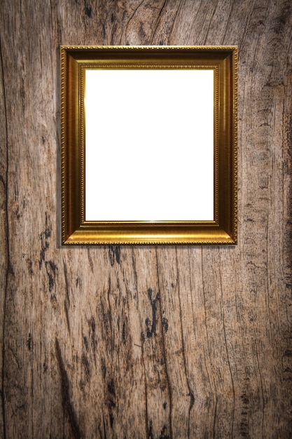 Cornice di legno su vecchio fondo di legno