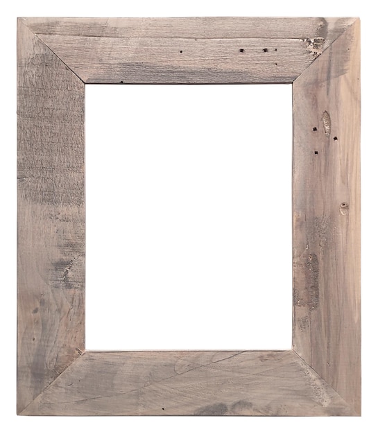 Wooden picture frame with copy space ideal to create a mockup