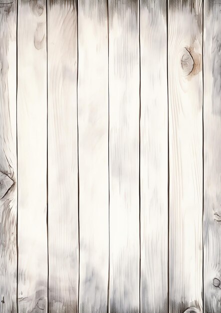 Wooden Plank Frame watercolor border on white background