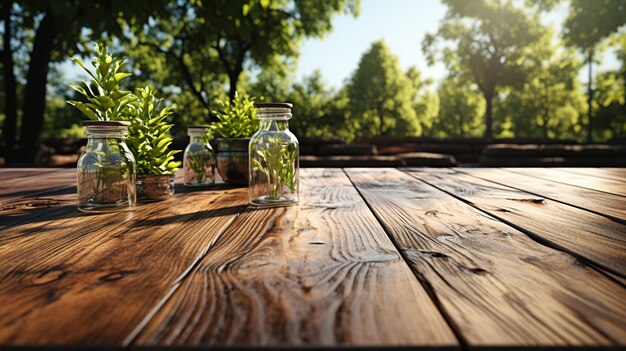 Photo wooden plank table hd 8k wallpaper stock photographic image