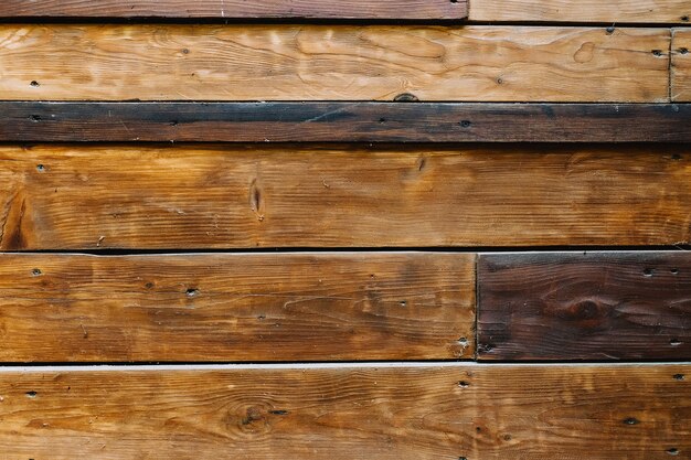 Wooden planks background . Rustic brown planks texture.