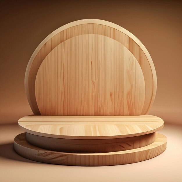 Photo wooden product display