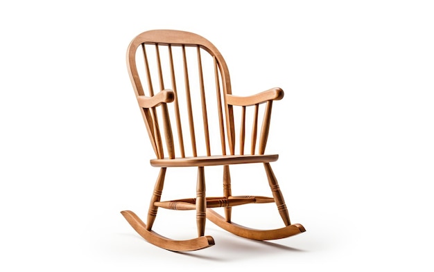 Photo wooden rocking chair