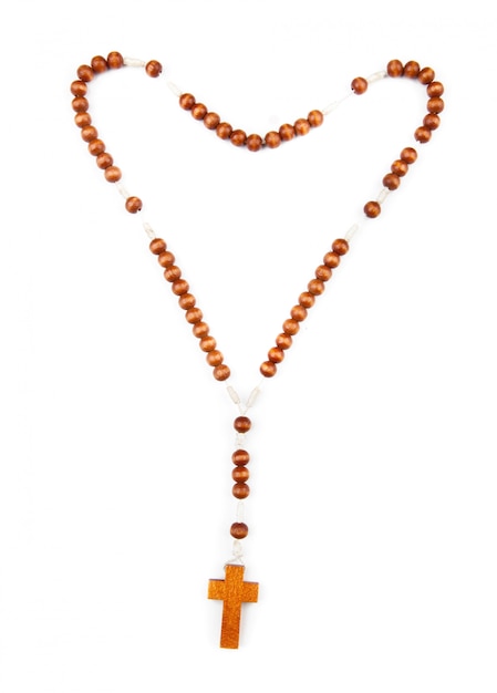 Wooden rosary beads