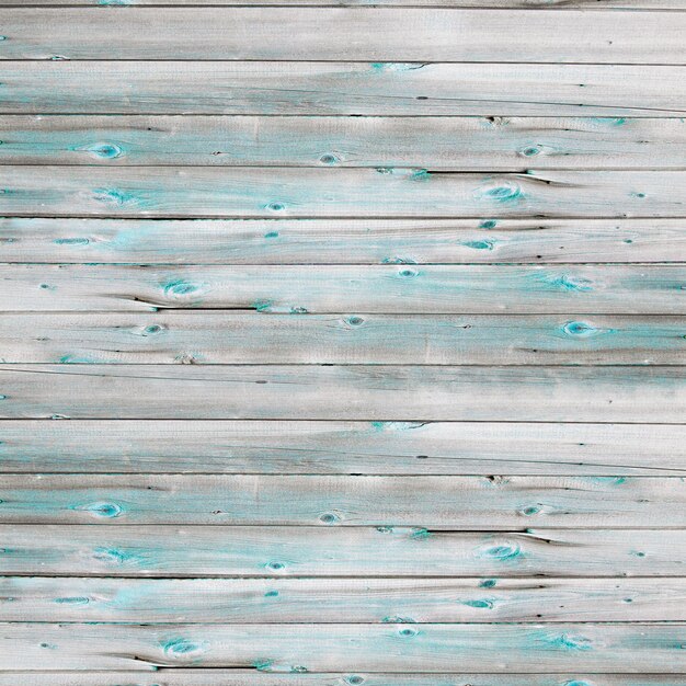 Wooden rustic grunge planks square photo in grey and turquoise colors for design and scrapbooking
