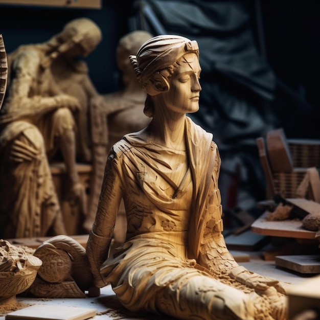 Wooden sculptures showcase image