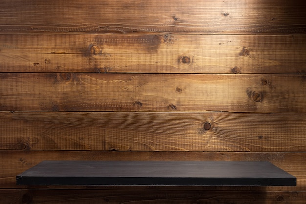 Wooden shelf as texture