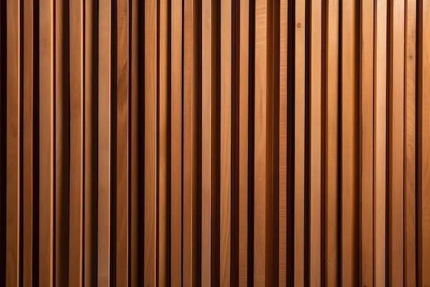 Wooden slats Natural wood lath line arrange pattern texture AI generated