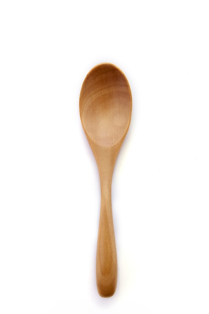 Wooden Spoon isolated on white surface