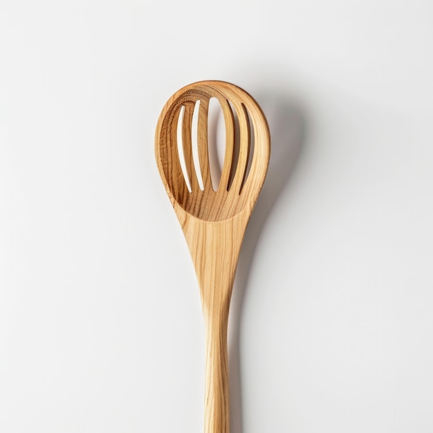 a wooden spoon with a wooden handle is shown with a wooden spoon in the middle