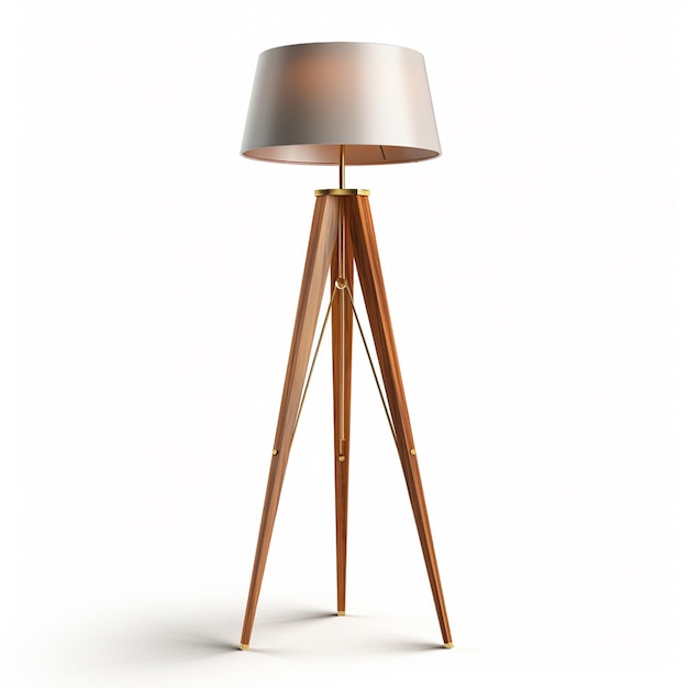 wooden stand lamp