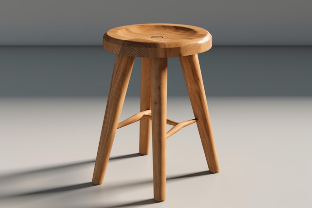 Photo a wooden stool