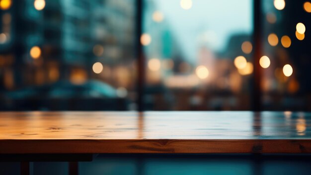 Wooden Table by Window