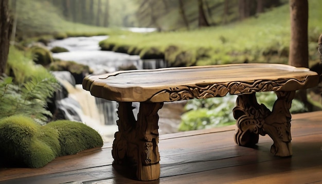 wooden table concept