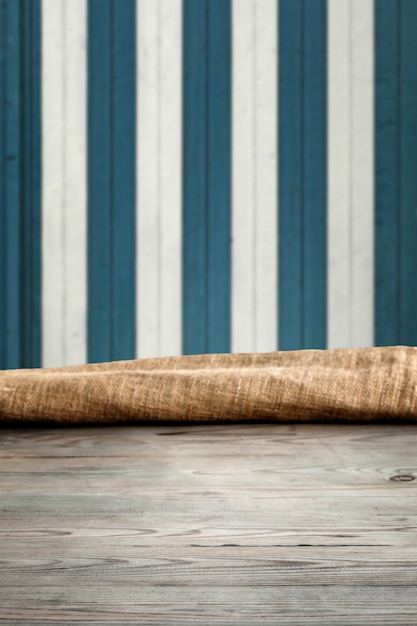 Photo wooden table with background