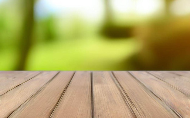 A wooden table with a blurred background that says'the word'on it '