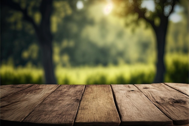 A wooden table with a blurred background that says'the word'on it '