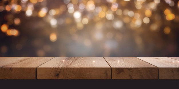 A wooden table with a blurry background that says'the word'on it '