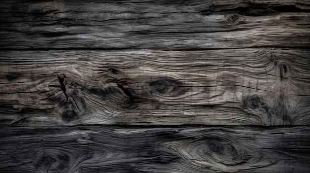 A wooden table with a pattern of gray and brown wood.