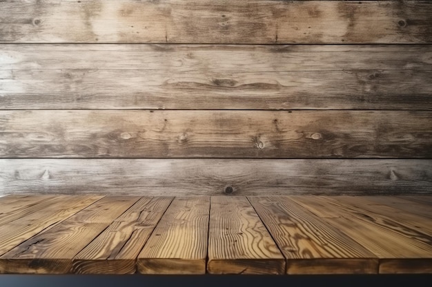 A wooden table with a wooden background