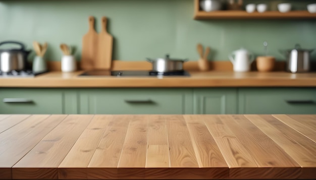 Photo a wooden table with a wooden top that says  cook  on it