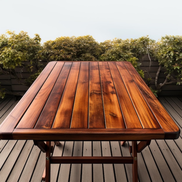 Photo wooden table on wood floor