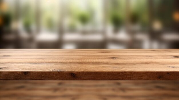 wooden table