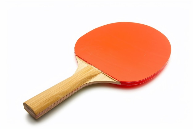 Photo a wooden tennis racket with a wooden handle