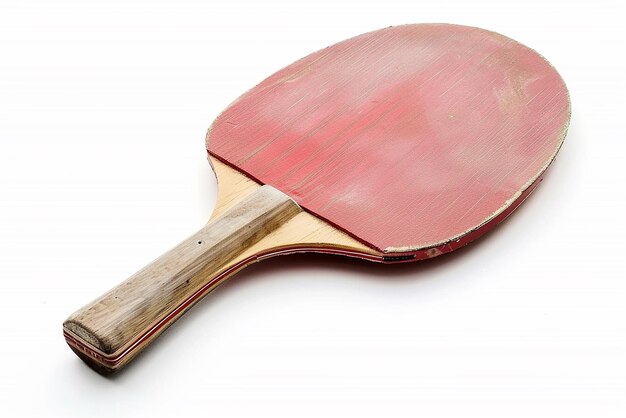 a wooden tennis racquet with a wooden handle