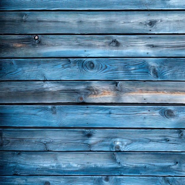 Wooden texture Blue wood planks Generative AI