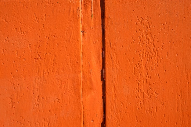 Wooden texture orange old wood background from planks natural door