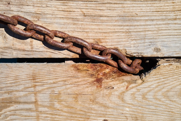 Wooden Texture with Chain