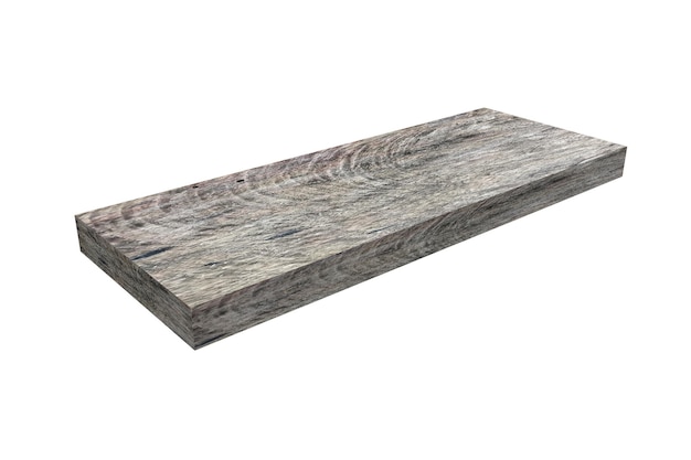 Wooden timber plank for building construction or flooring Wood board 3d render