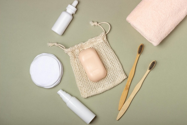 Деревянная зубная щетка, твердый шампунь, мыло ручной работы, хлопковые салфетки для снятия макияжа, Zero Waste Concept, экологически чистая косметика для ухода за телом