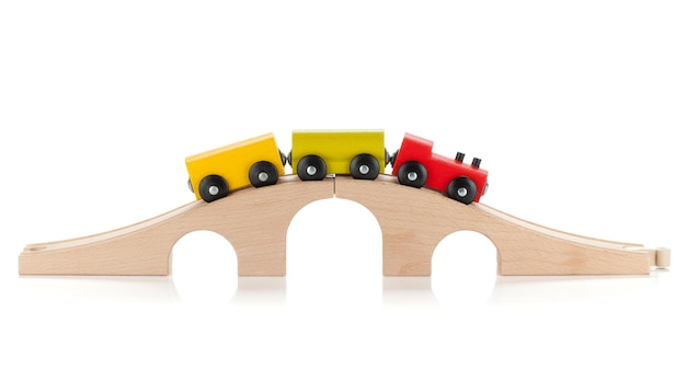 Wooden toy train