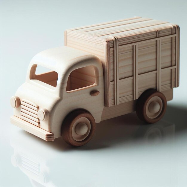 Photo wooden toy truck