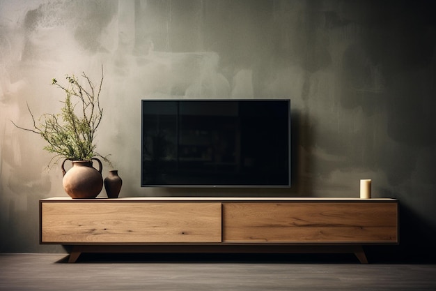 Wooden TV Stand Room