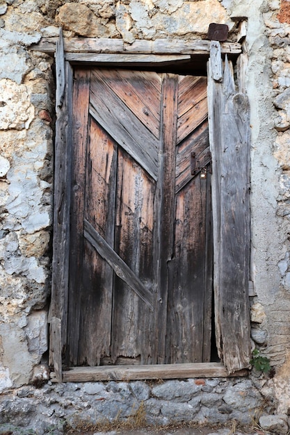 Wooden very old garden gate