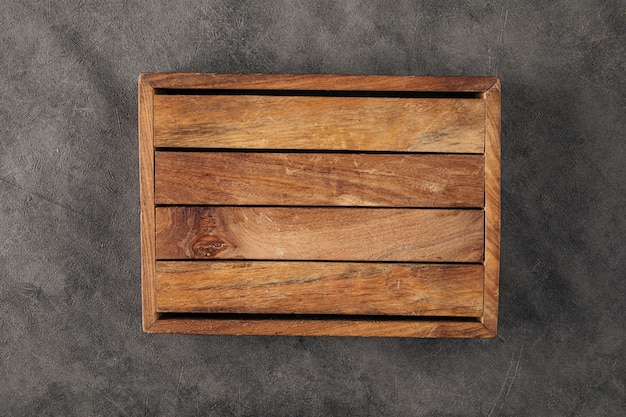 Wooden vintage dark brown serving tray